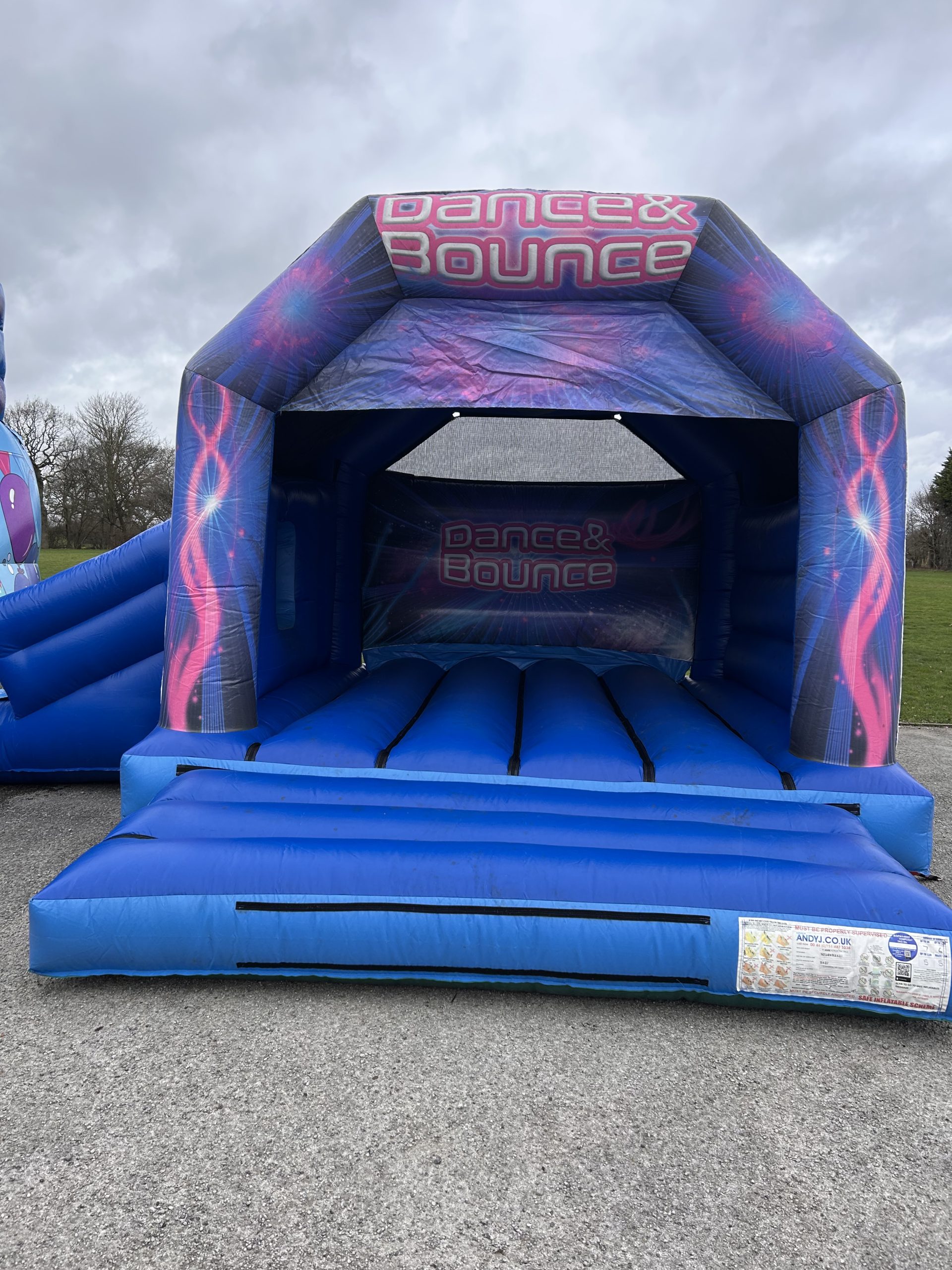 Blue & Purple Dance & Bounce Slide Castle