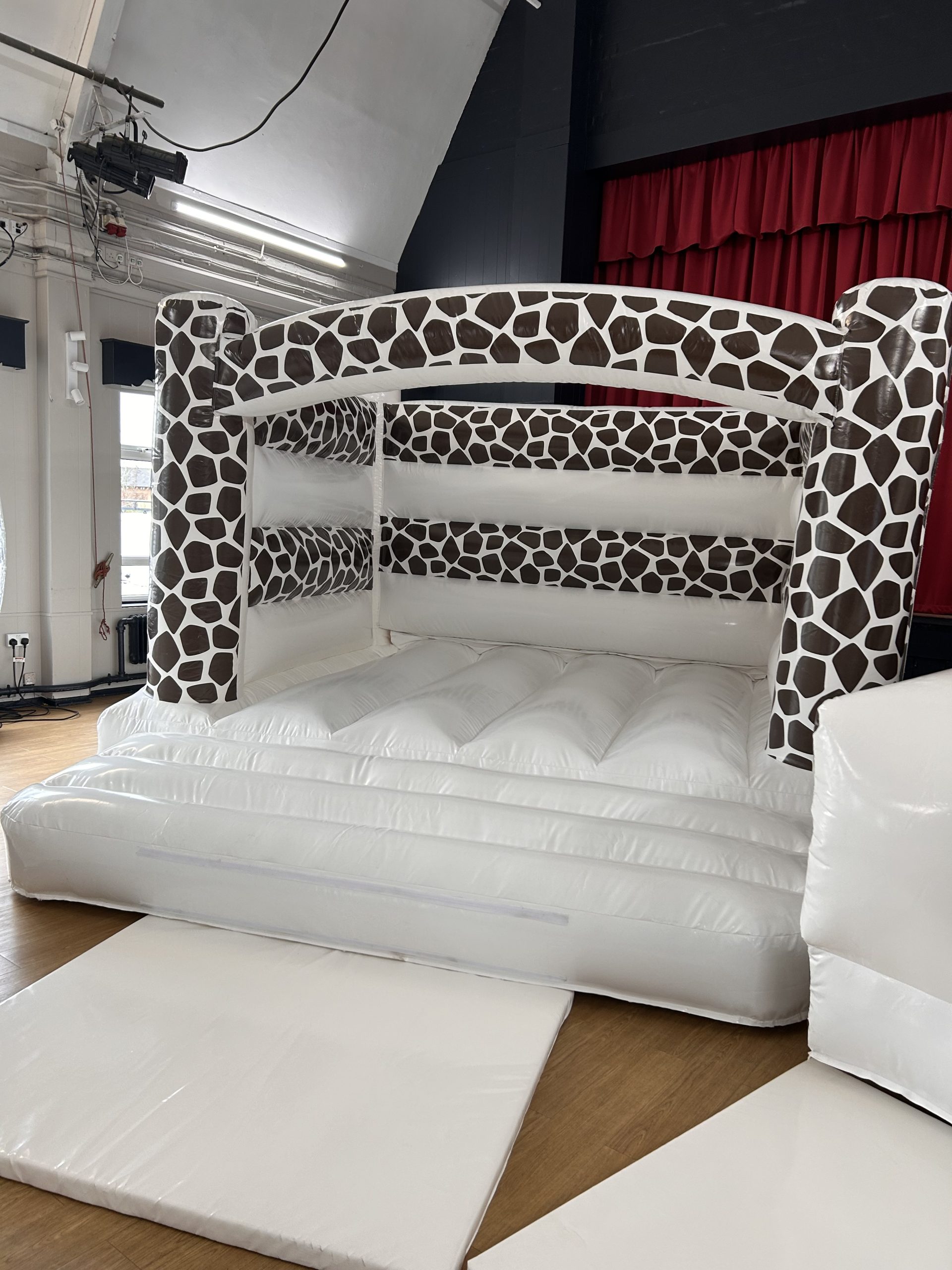 Giraffe Print Bouncy Castle