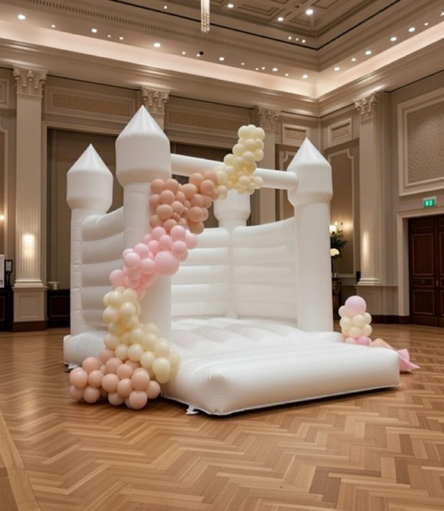 Luxury White Turret Castle