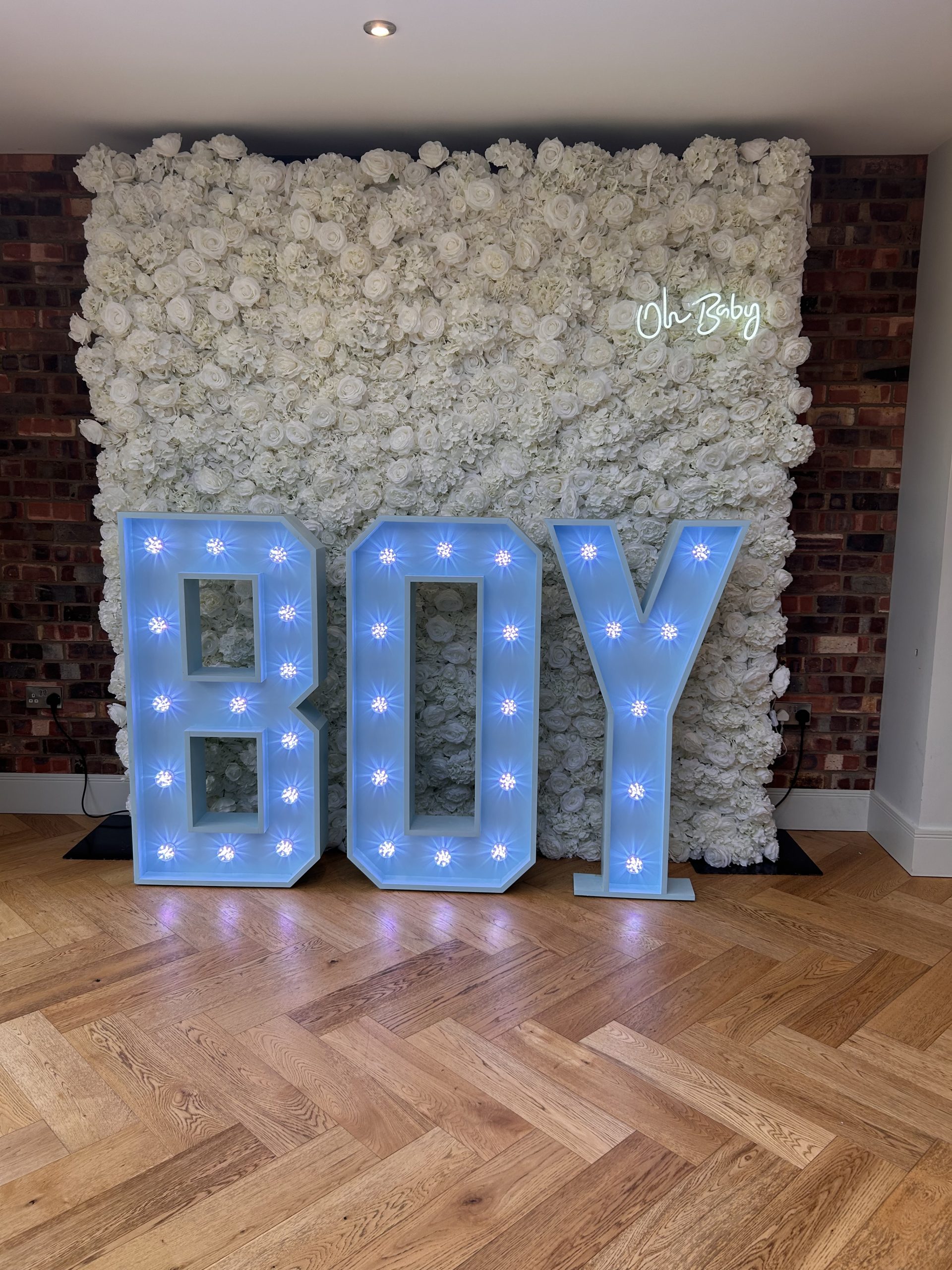 4ft Blue "BOY" Led