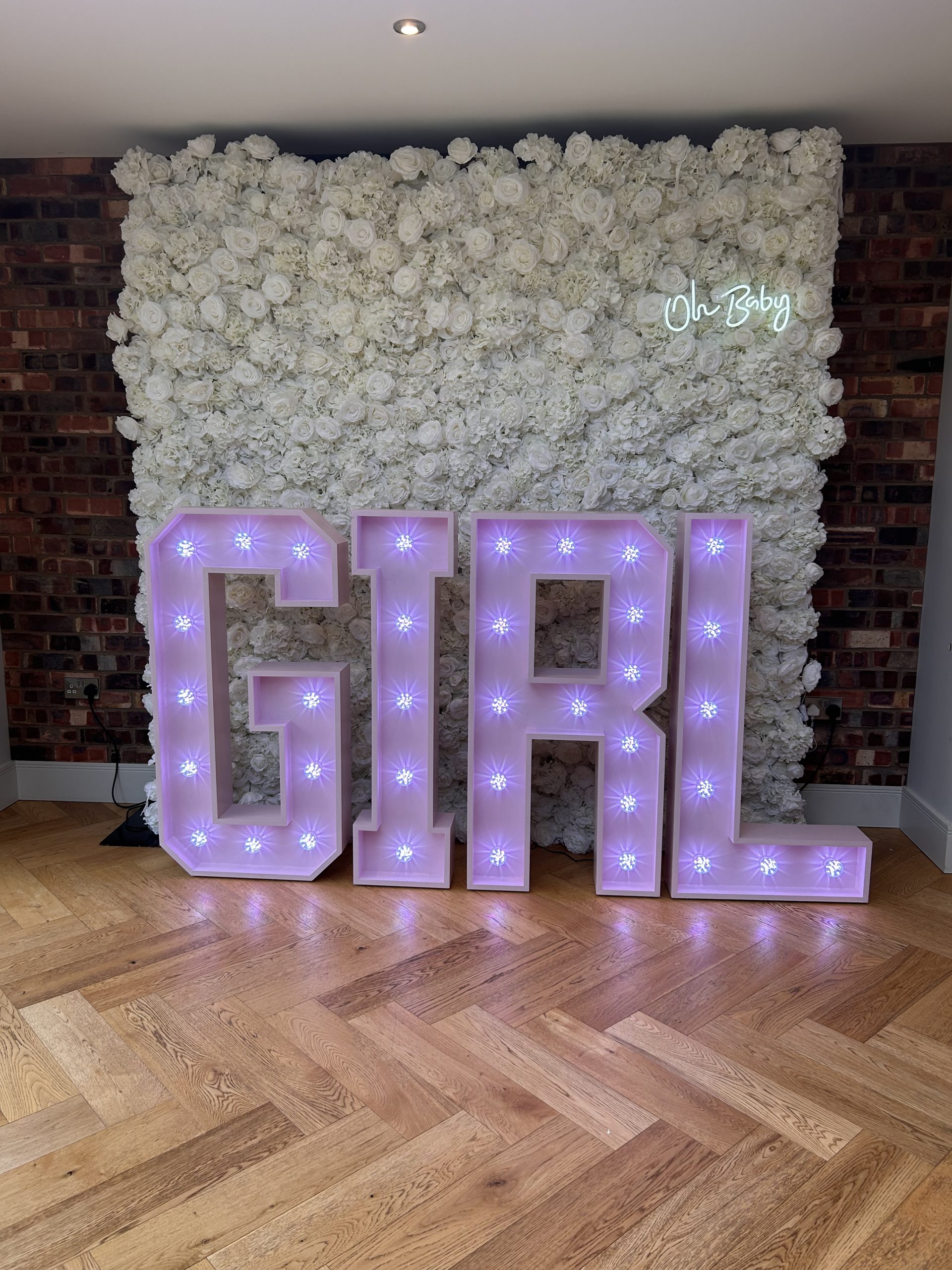 4ft Pink "GIRL" LED