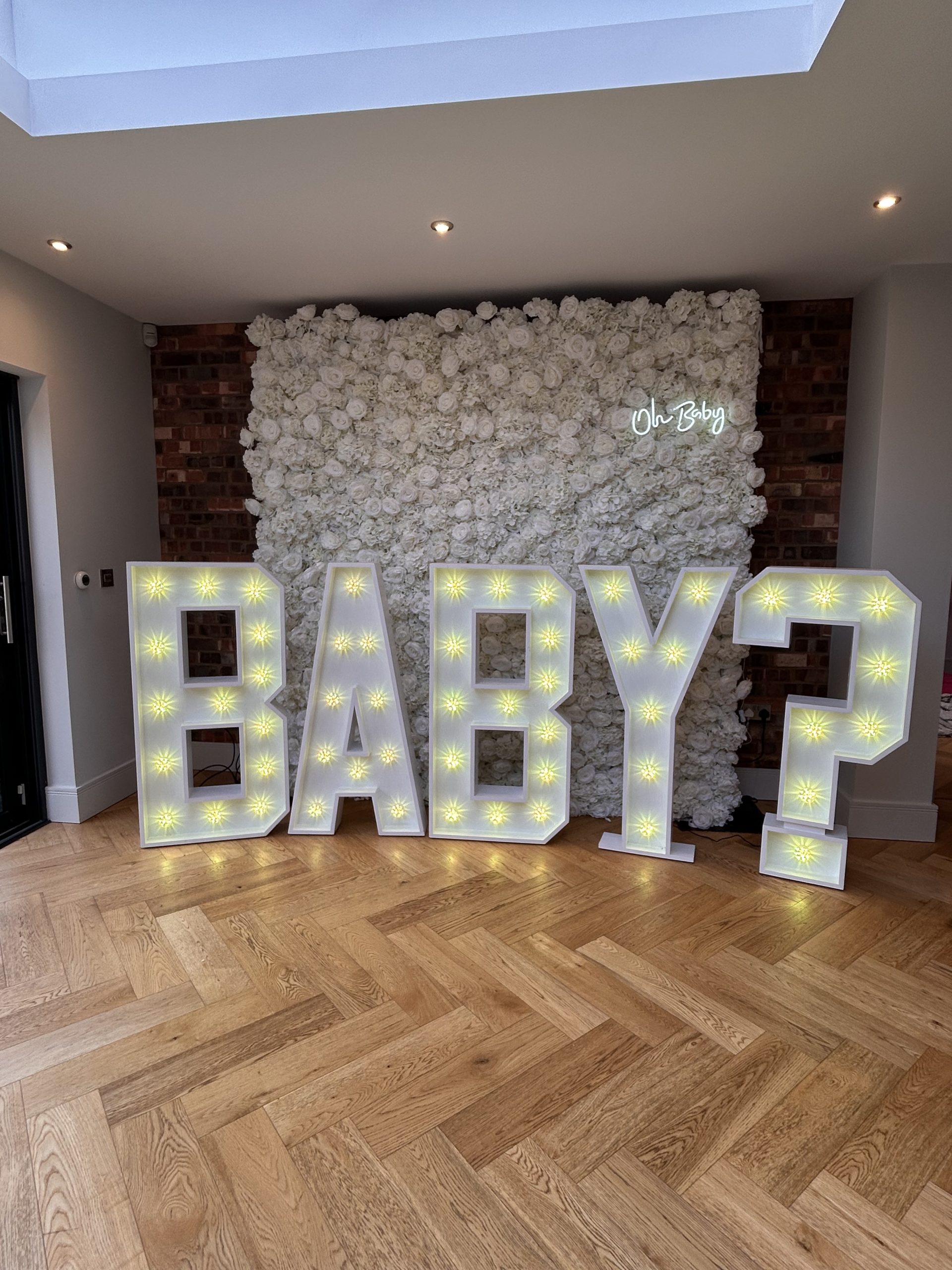 question mark white led colour changing