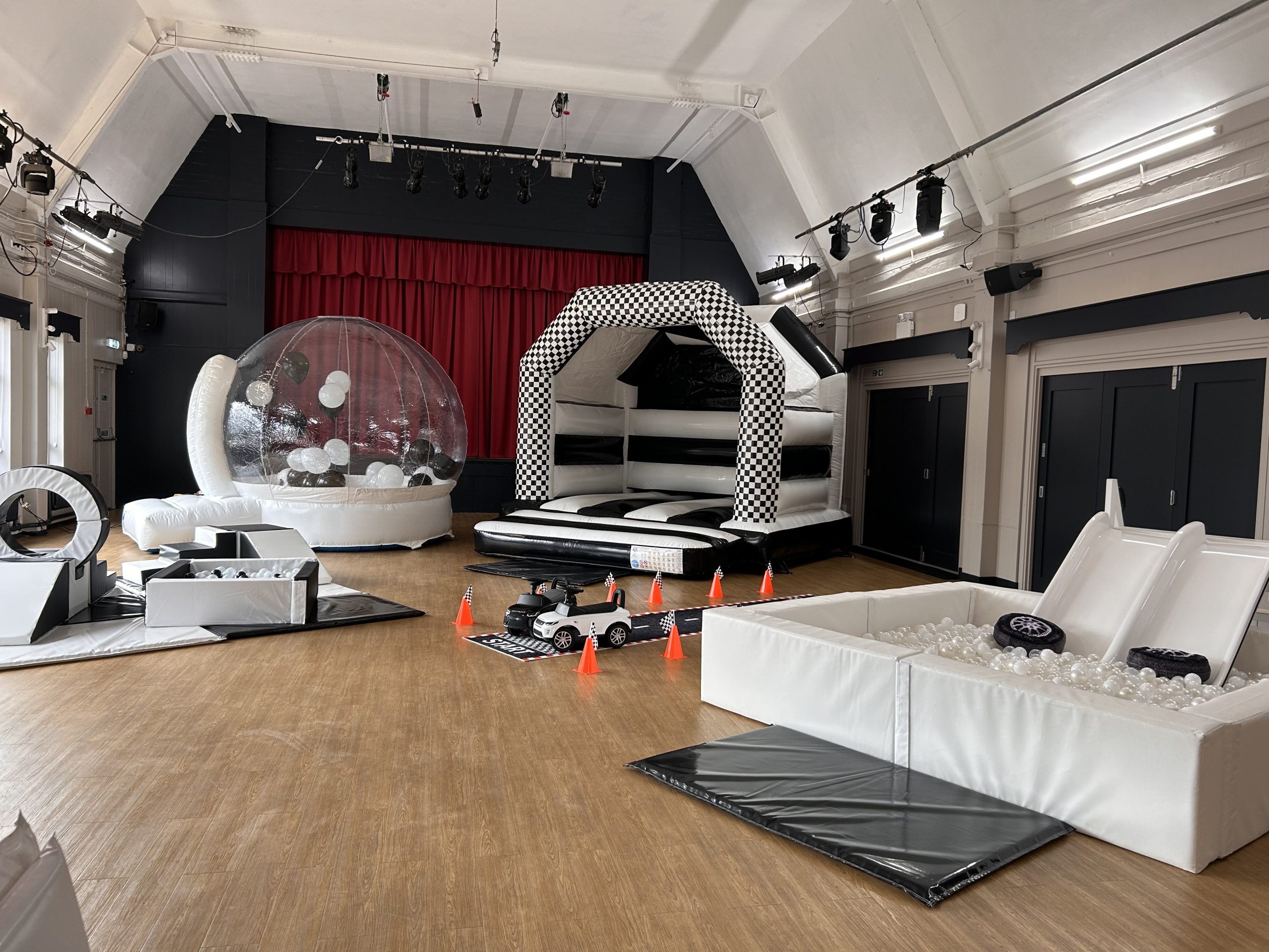 black & white package