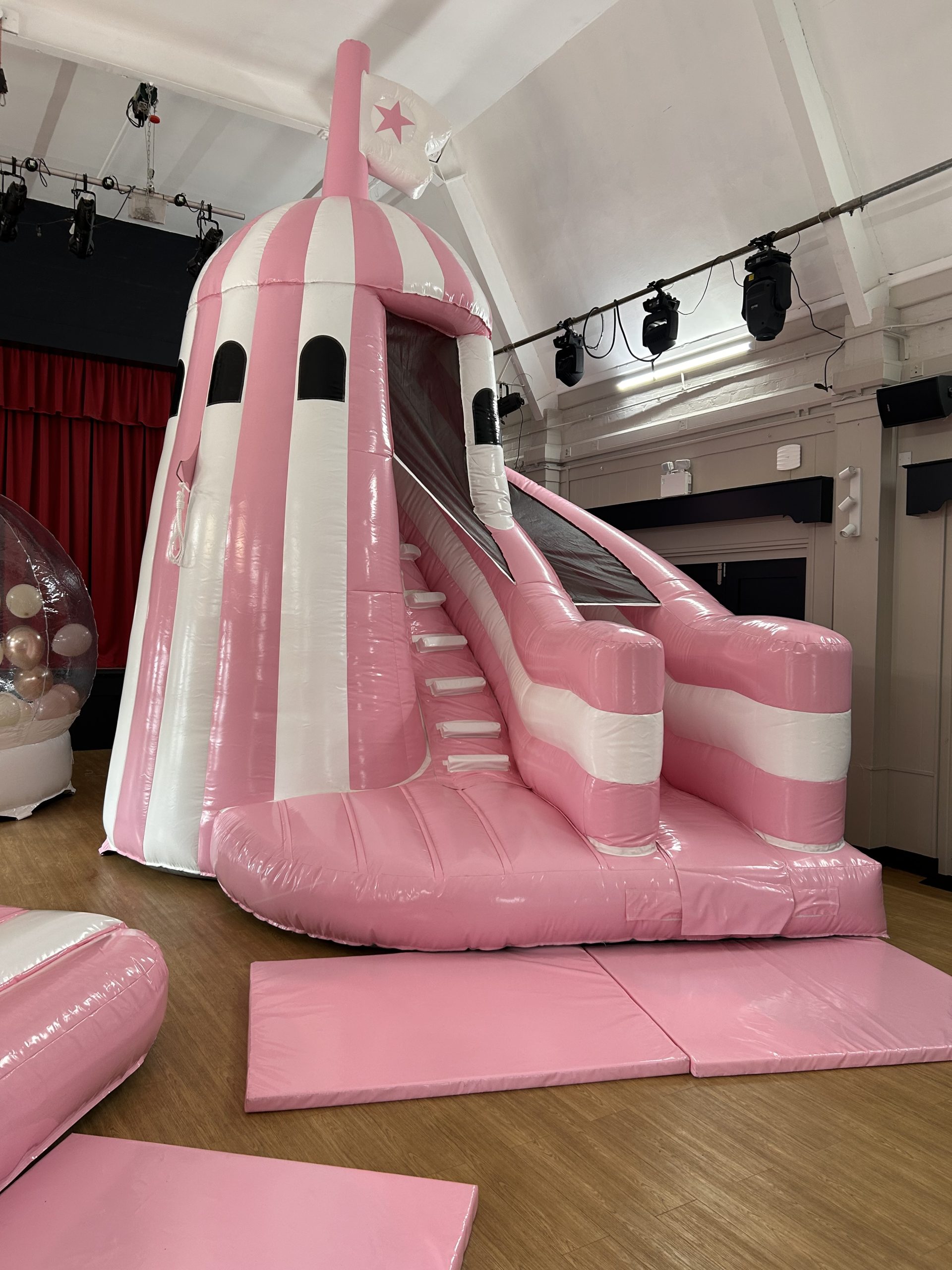 pink 8ft platform helter skelter