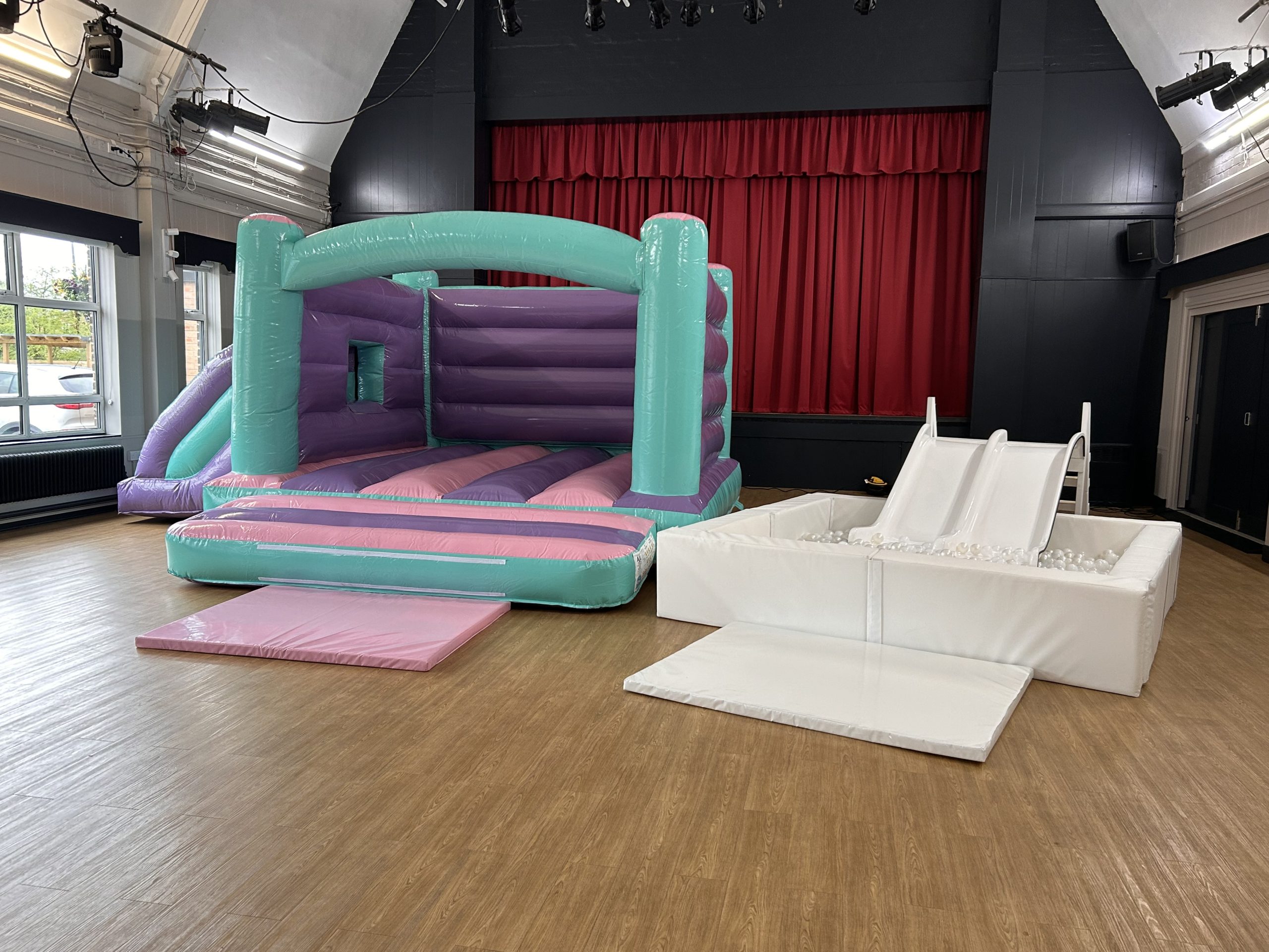 Pastel slide castle package